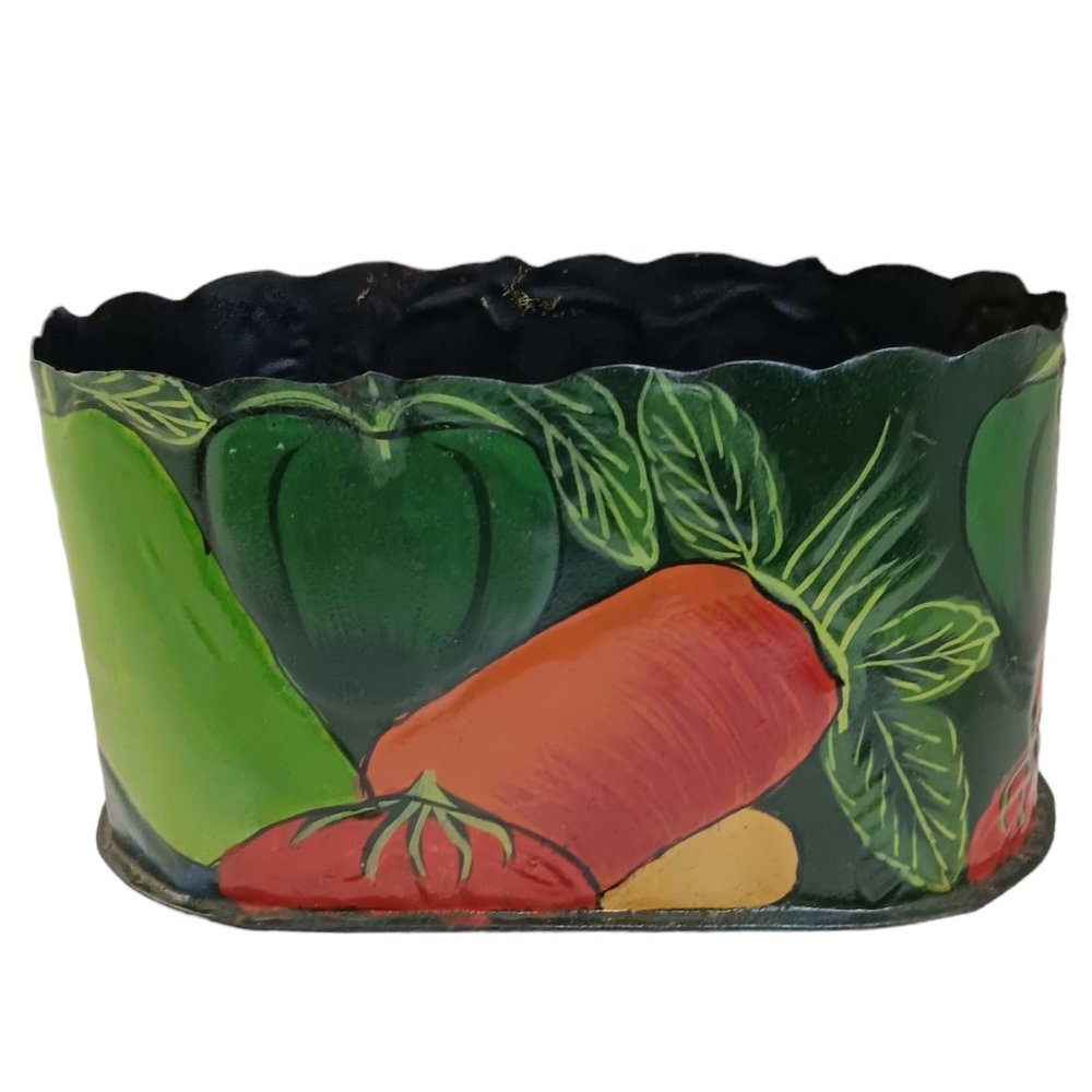 Hosley Sculptures Vegetables Container Planter Vintage 1993